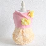 لباس گل دار مجلسی سگ و گربه برند petstyle
