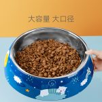 ظرف غذای استیل ضدلغزش سگ و گربه طرح فانتزی - Image 5