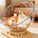 جای خواب شیشه ای گربه مدل فضایی - Image 2
